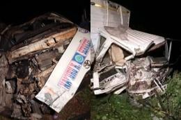 Photocollage of a nasty road accident in Molo.